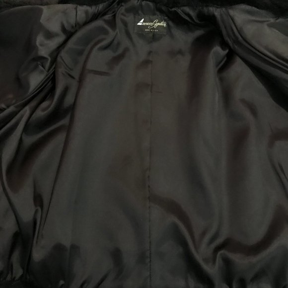 American Signature Coat Fake Fur Wrap Size Medium - Picture 4 of 7